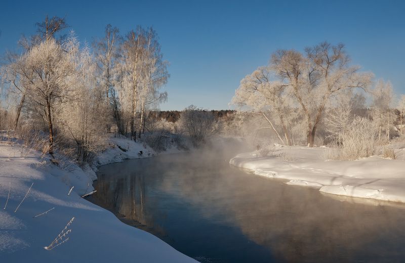 Зимнее утро фото превью