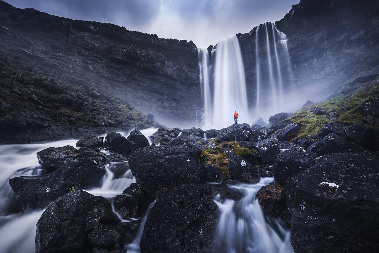 landscape, nature, scenery, rocks, waterfall, longexposure, пейзаж, рассвет, faroe, Александър Александров