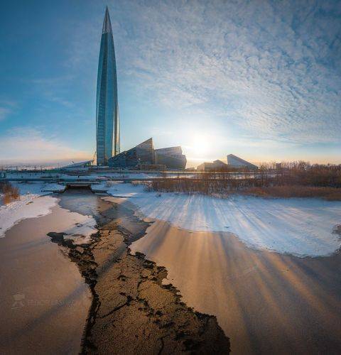 Пейзаж с Лахта-центром