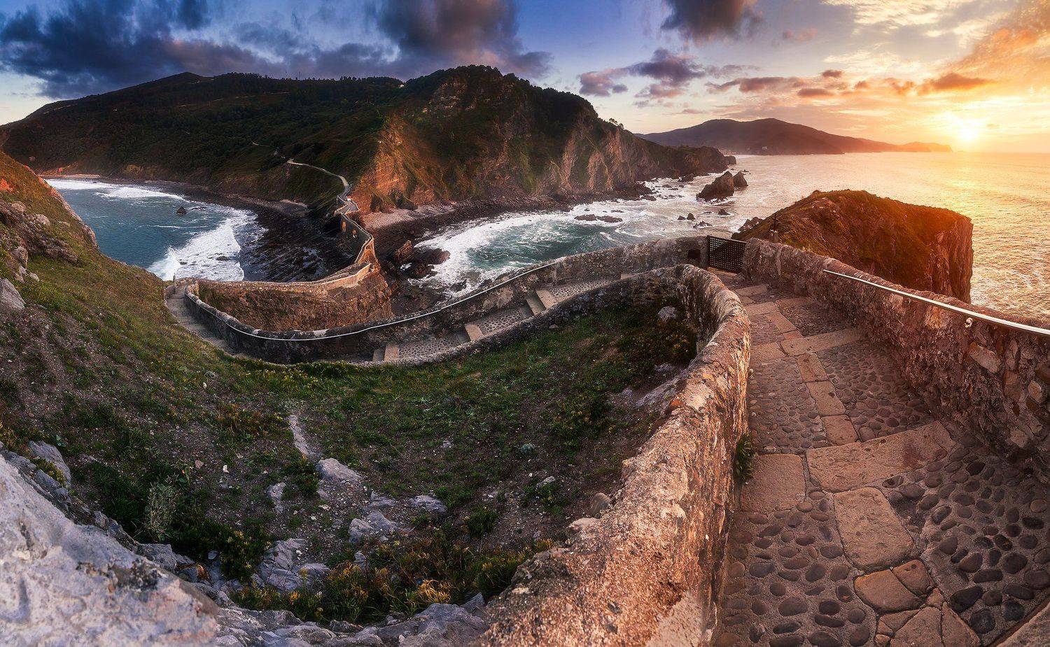 испания, лестница, страна басков, гателугатче, гастелгатче, Сутковой Сергей