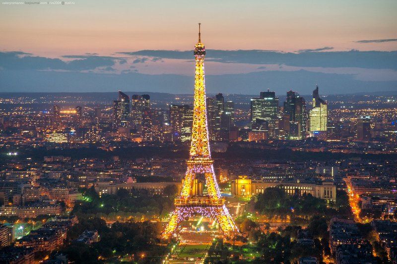 Эйфелева башня, Монпарнас, Париж, Франция, Montparnasse, Eiffel tower, Paris, France, романов Вид на Эйфелеву башню фото превью