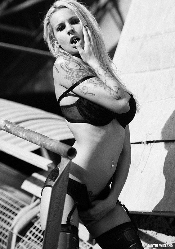 girl, lingerie, blonde, erotic, photography, martinwieland tattoo фото превью