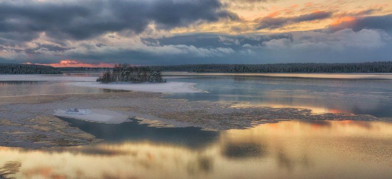 Закат на Сегеже. фото превью