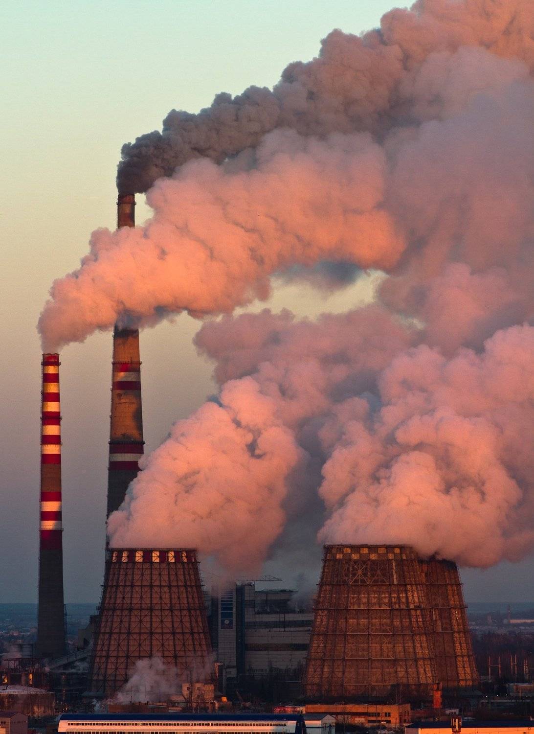 Пейзаж, закат, ТЭЦ, дым, urban exploration, Голубев Алексей