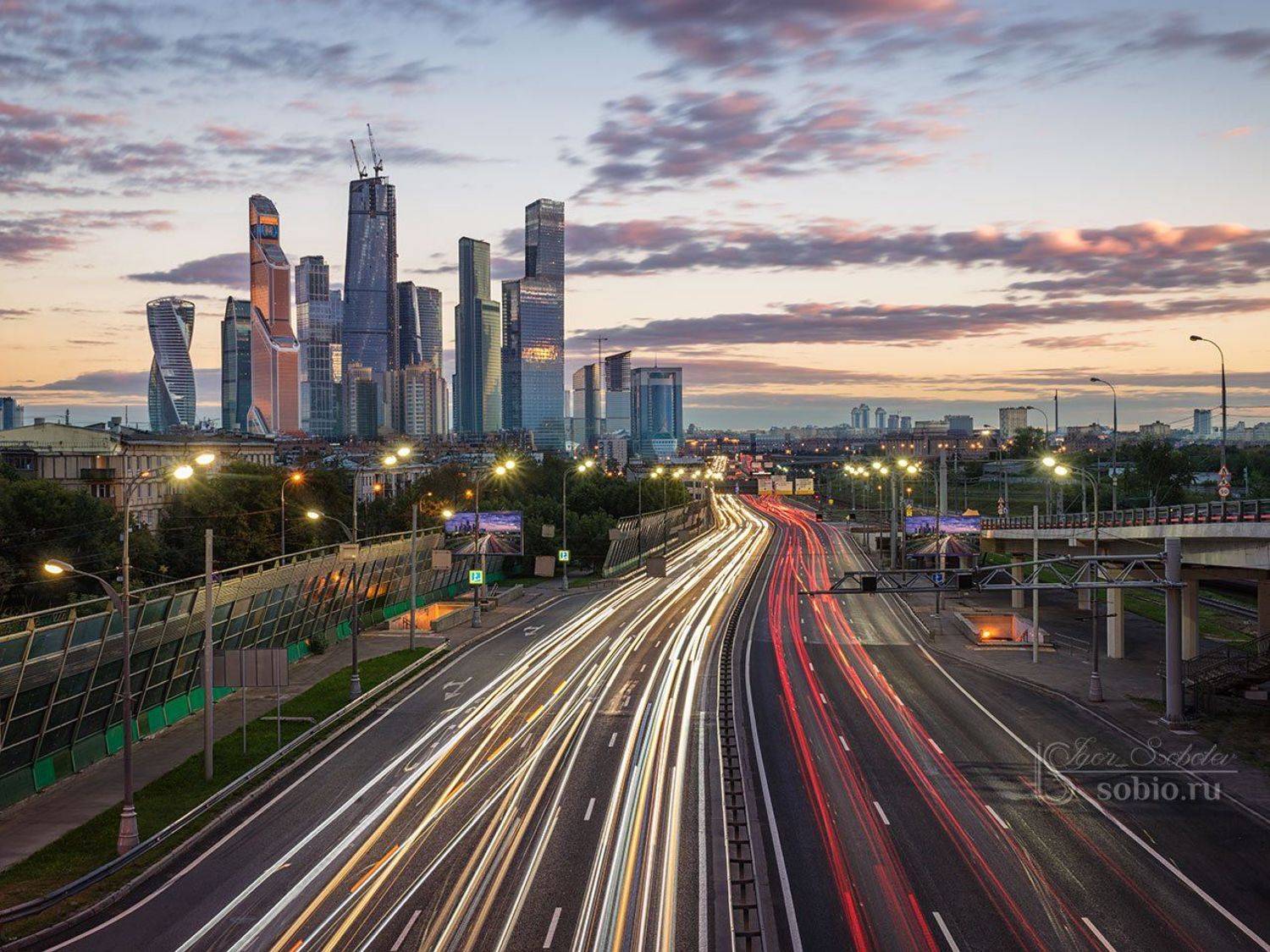Architecture bridge building bui, Architecture, bridge, building,, Architecture, bridge, building,, Sobioru, Вечер, Город, Городской вид, Городской пейзаж, Длинная выдержка, Москва, Москва-сити, Соболев Игорь