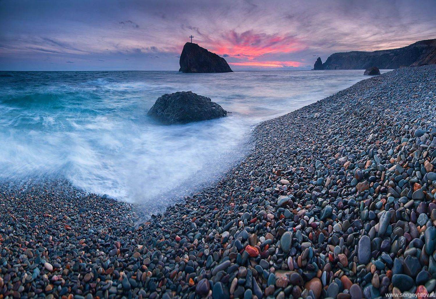 Крест, Крым, Море, Мыс, Мыс фиолент, Пляж, Севастополь, Скала, Яшмовый пляж, Serge Titov