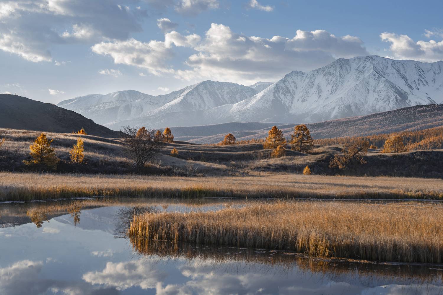 Джангысколь, осень, Алтай, Галина Дейнекина