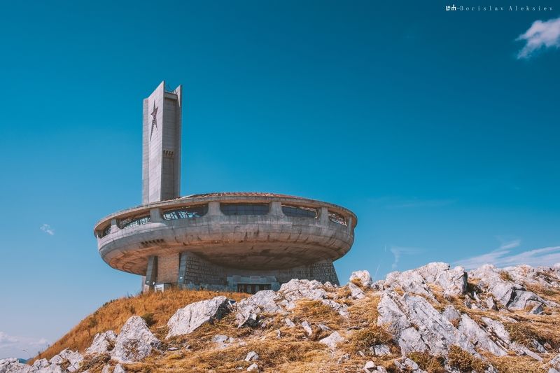 бузлуджа,buzludzha,travel,sky,blue,rock, Бузлуджа - Buzludzha фото превью