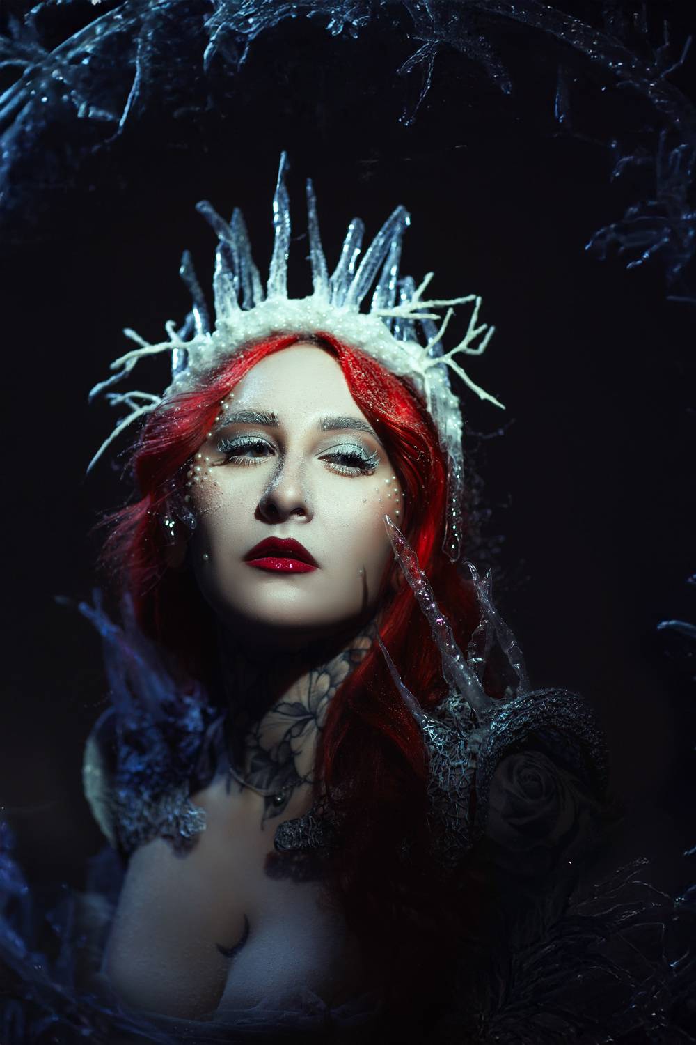 ice, queen, fairy, fairytale, snow, winter, snow queen , Катерина Клио