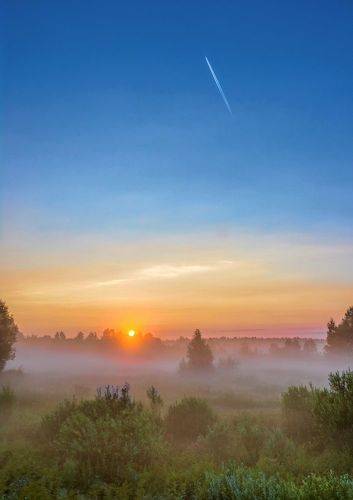 Взлет на восходе