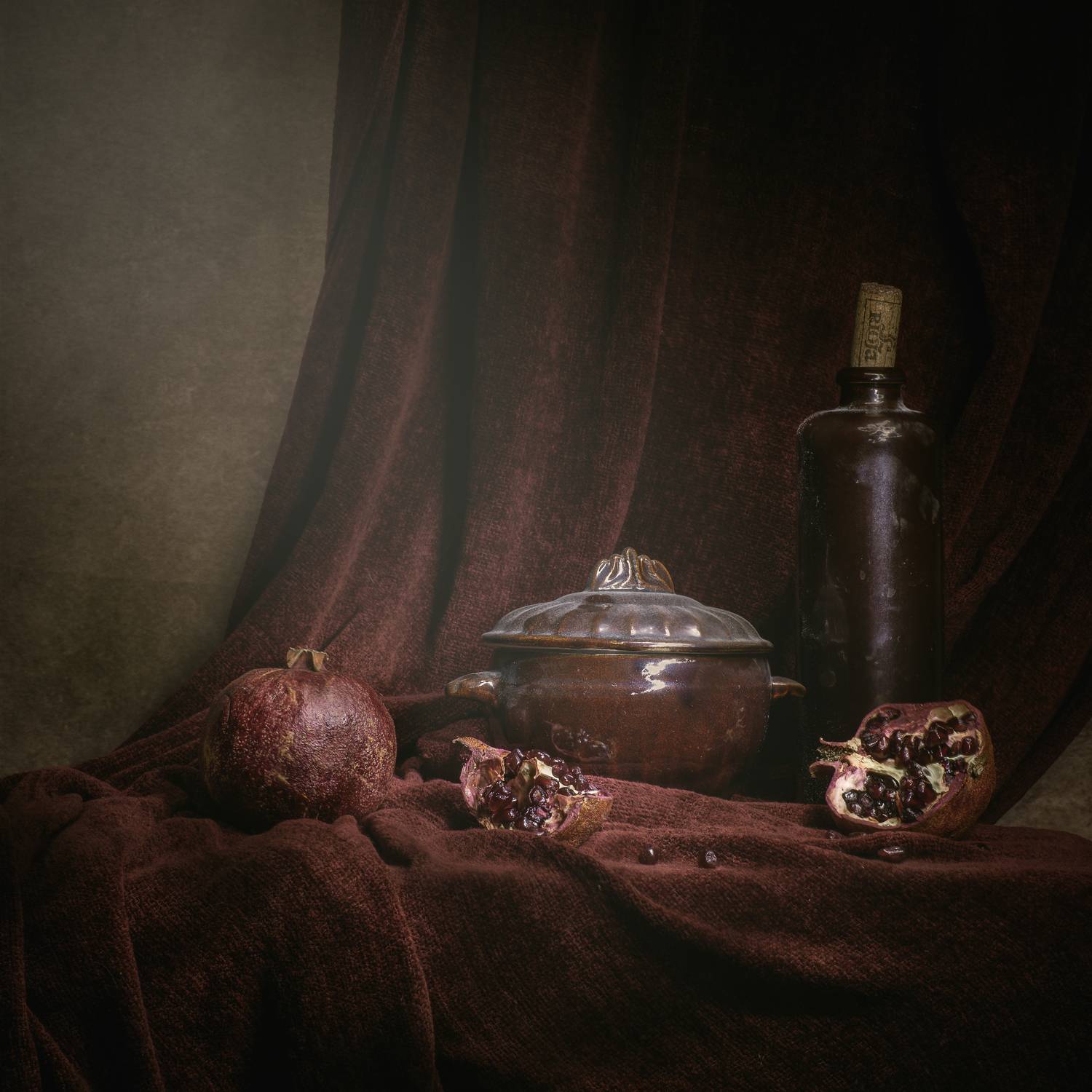 still life pomegranates , Tatiana Kaufman