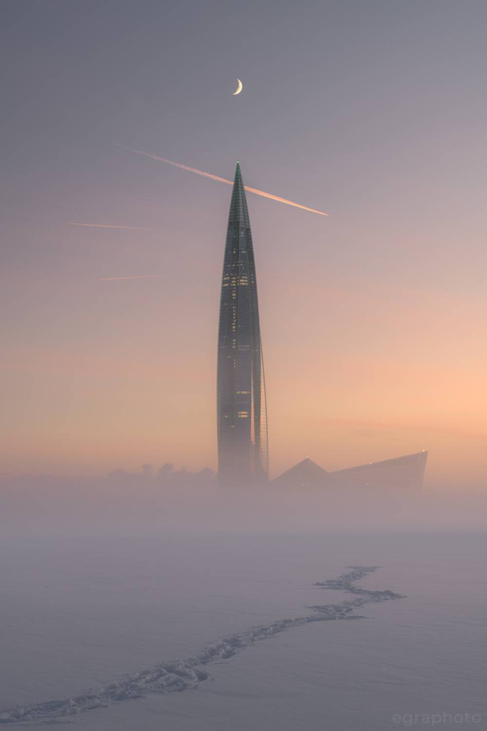 лахтинский разлив, лахта-центр, санкт-петербург, спб, питер, россия, Рябенький Александр