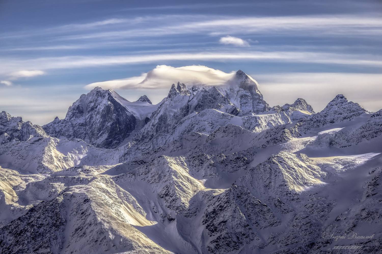 пейзаж, горный пейзаж, горы, главный кавказский хребет, эльбрус, Васильев Андрей
