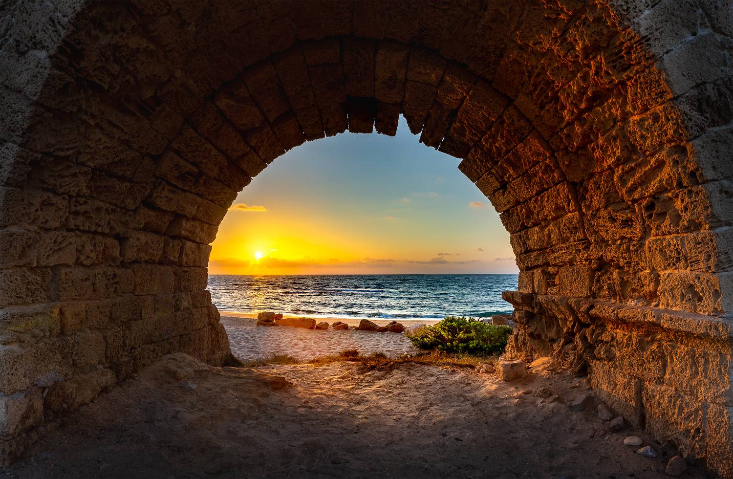 израиль, акведук, кесария, Потапов Сергей