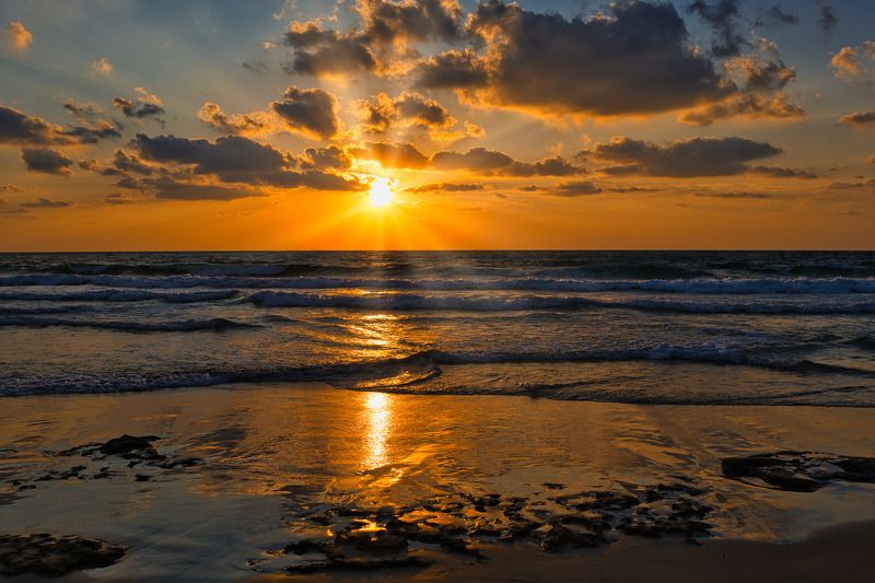 Mediterranean Sea, Sunset фото превью