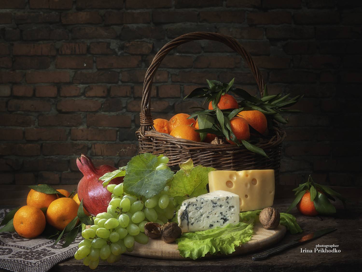 натюрморт, фрукты, еда, сыры, Приходько Ирина