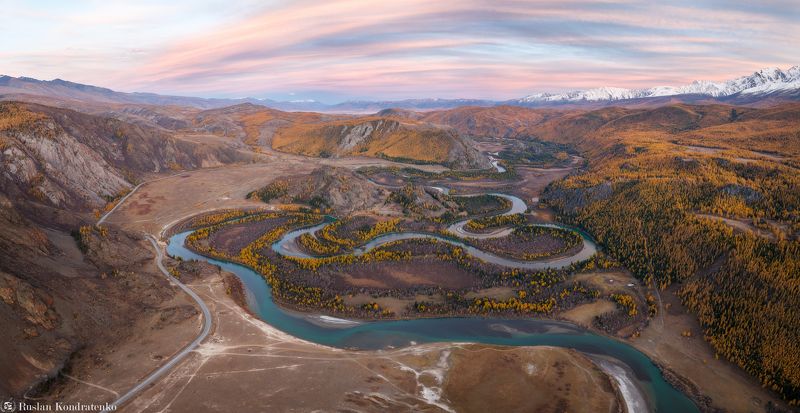 алтай, осень, горный алтай, чуя, чуйские меандры, меандры Чуйские меандры фото превью