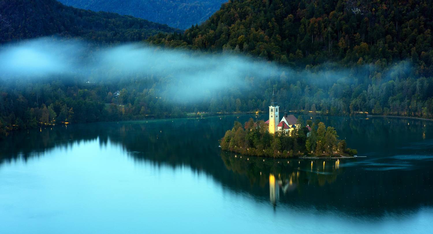 блед, озеро, словения, bled, slovenia, пейзаж, триглав, альпы,, Титов Сергей
