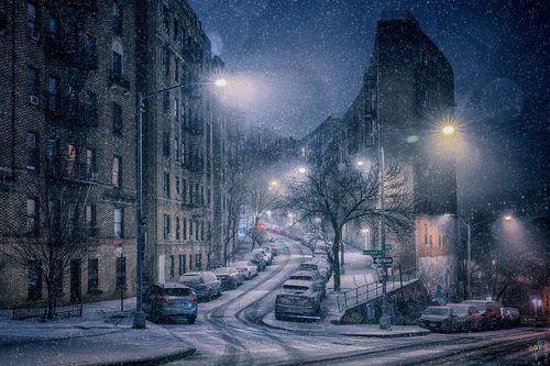 Snow over Washington Heights