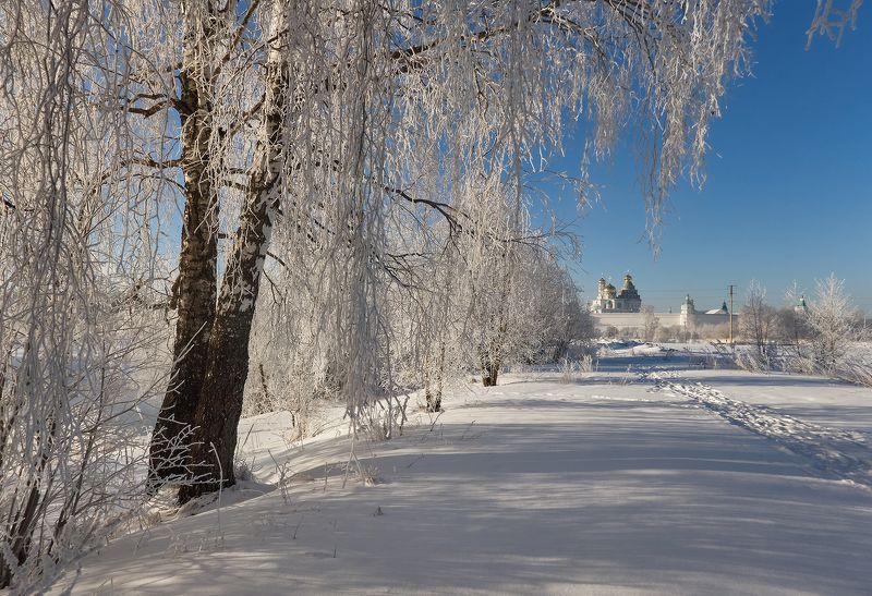 Морозное утро в начале марта фото превью