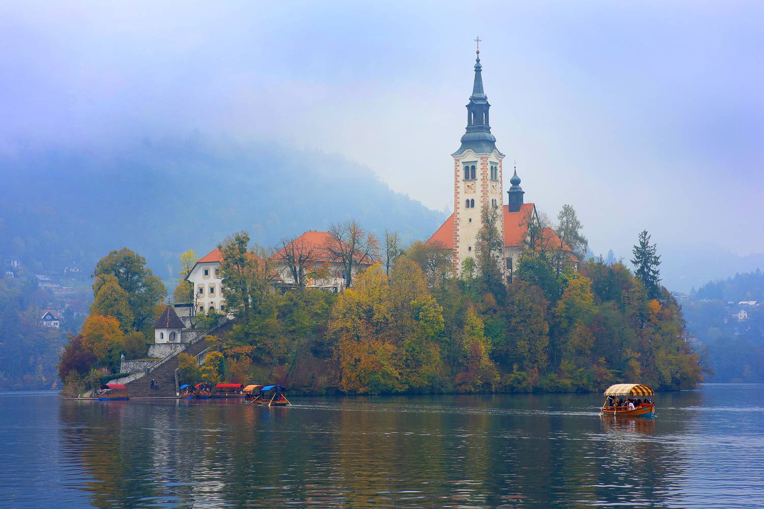 блед, озеро, словения, bled, slovenia, пейзаж, триглав, альпы,, Титов Сергей
