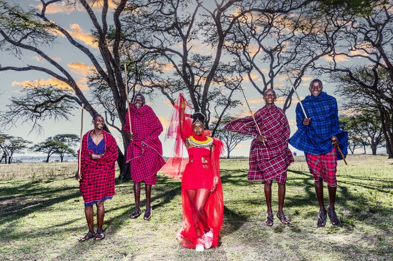 Fashion, Portraits, Lifestyle, Travel, Kenya, Nairobi Kenyan Maasai Male Female Portraits  фото превью