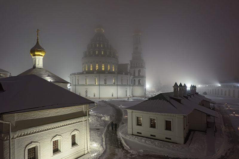 Зимний вечер в монастыре фото превью