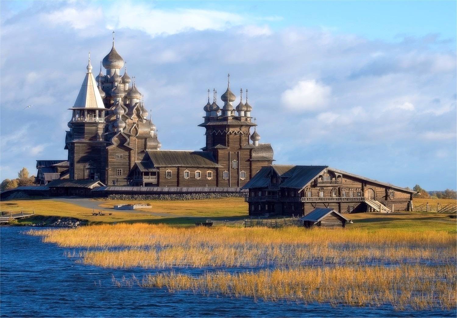 озеро, онего, остров, кижи, осень, сентябрь, золото, история, Петров Игорь