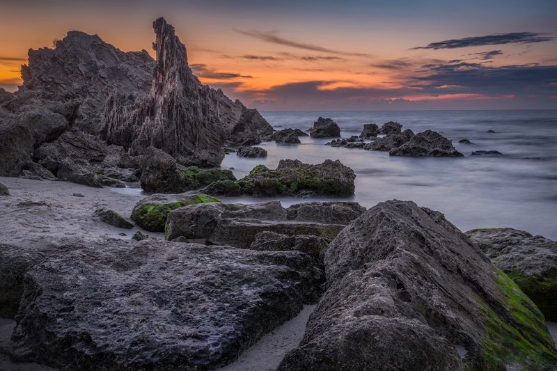 Закат, море Закат на Средиземном море фото превью