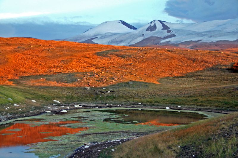 плато укок алтай Закат на плато Укок, Алтай фото превью