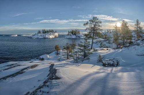 Зимние пейзажи Ладожских шхер