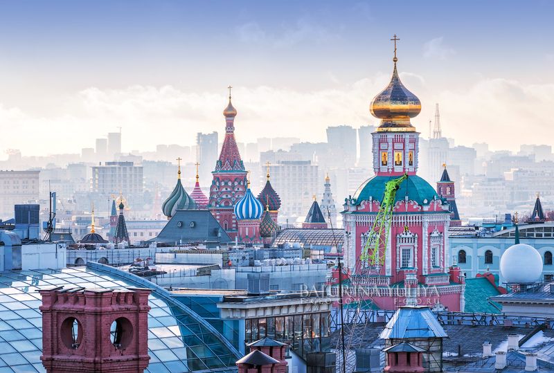 москва, вид, собор василия блаженного, кремль, мгу, политехнический музей Московские виды фото превью