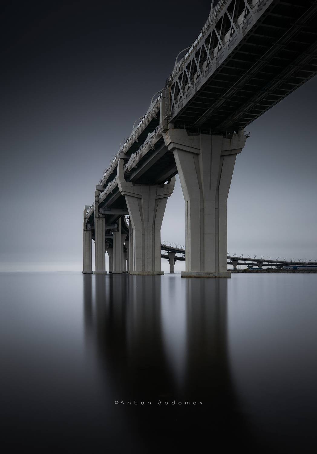 питер, канонерский, вода, длиннаявыдержка, мост, Антон Садомов