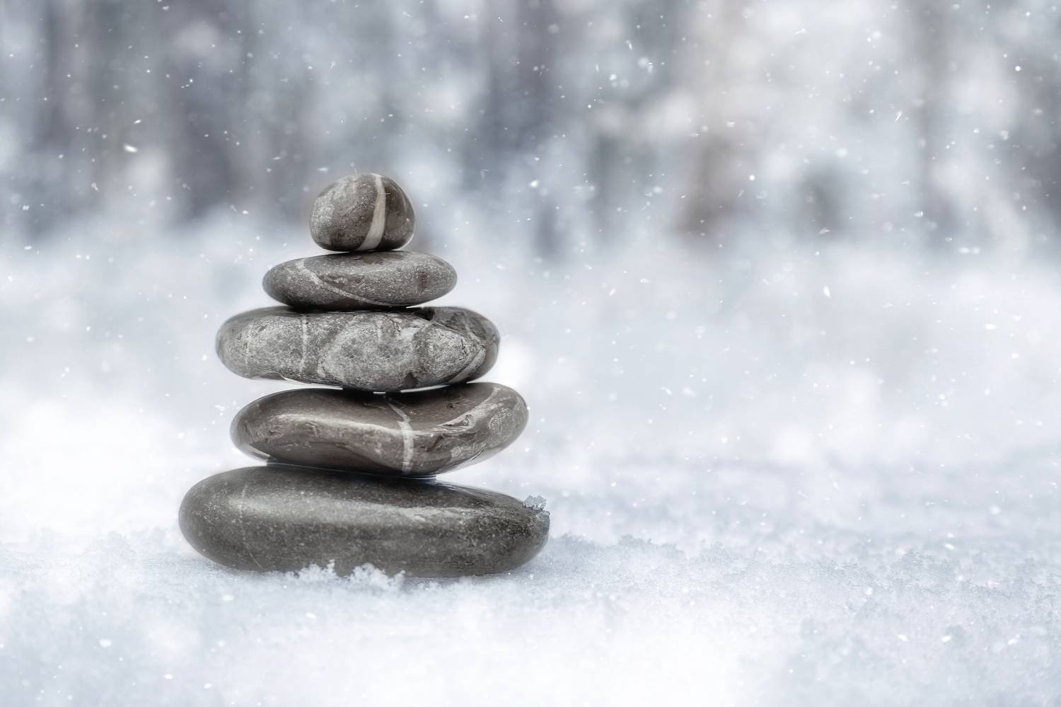 zen, meditation, winter, frost, snow, Обидина Мария