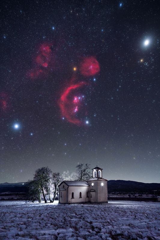 The beauty of the winter night фото превью