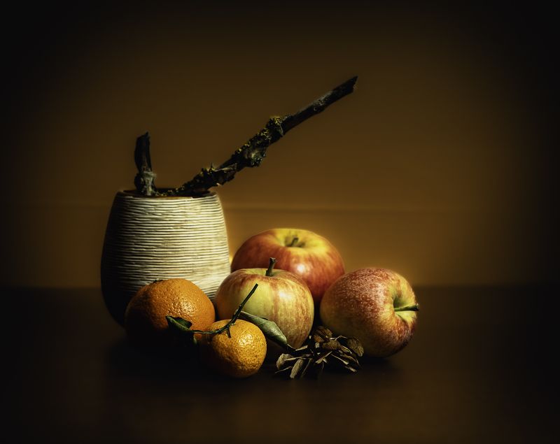 натюрморт С яблоками фото превью