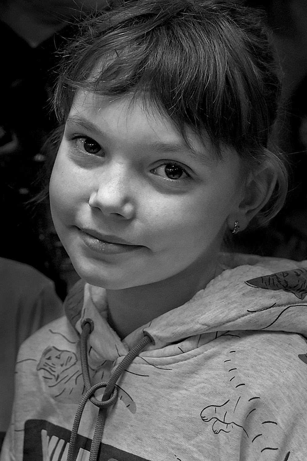 портрет, дети, девочка, чб, апатиты, Николай Смоляк