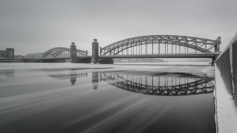 санкт-петербург, спб, россия, питер, spb, saint-petersburg, piter, russia, нева, большеохтинский мост, мост петра великого Большеох... фото превью