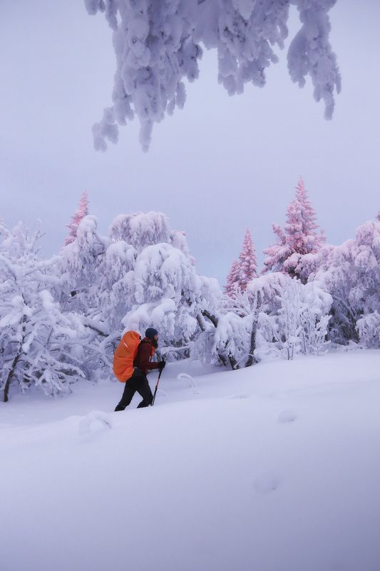 Уреньга, туризм, зимний туризм, Урал, Южный Урал Продолжаем подъем фото превью
