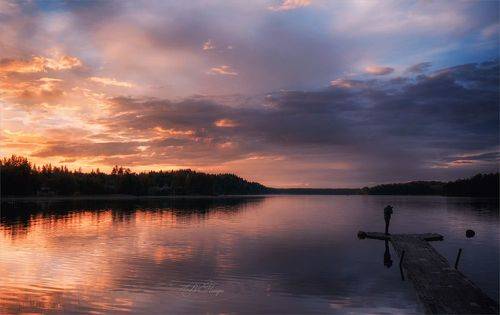 Вечер на озере