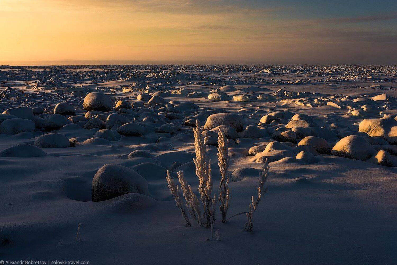 Белое, Зима, Море, Остров, Север, Соловки, Александр Бобрецов
