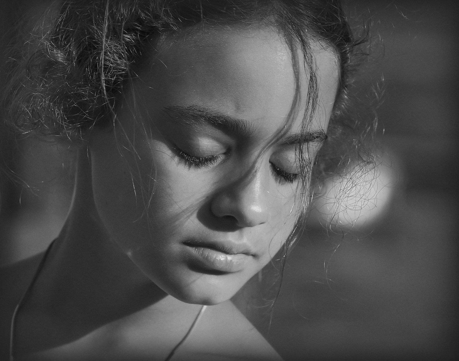 портрет, детский портрет, монрохром, Victoria Zaporozhskaya