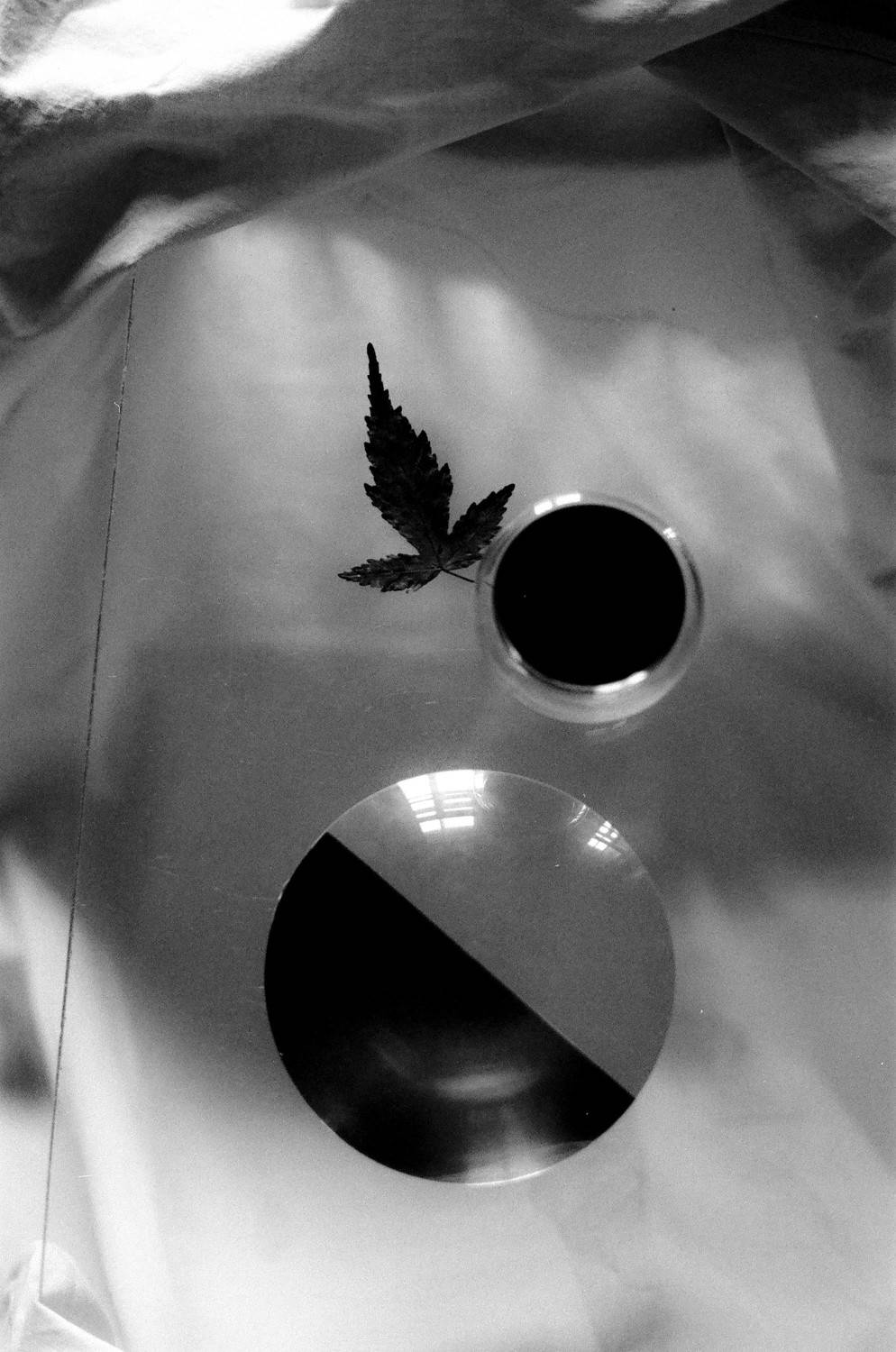 Концептуальное фото, Натюрморт, Пленка, Стекло, Черно-белое, Маковцев