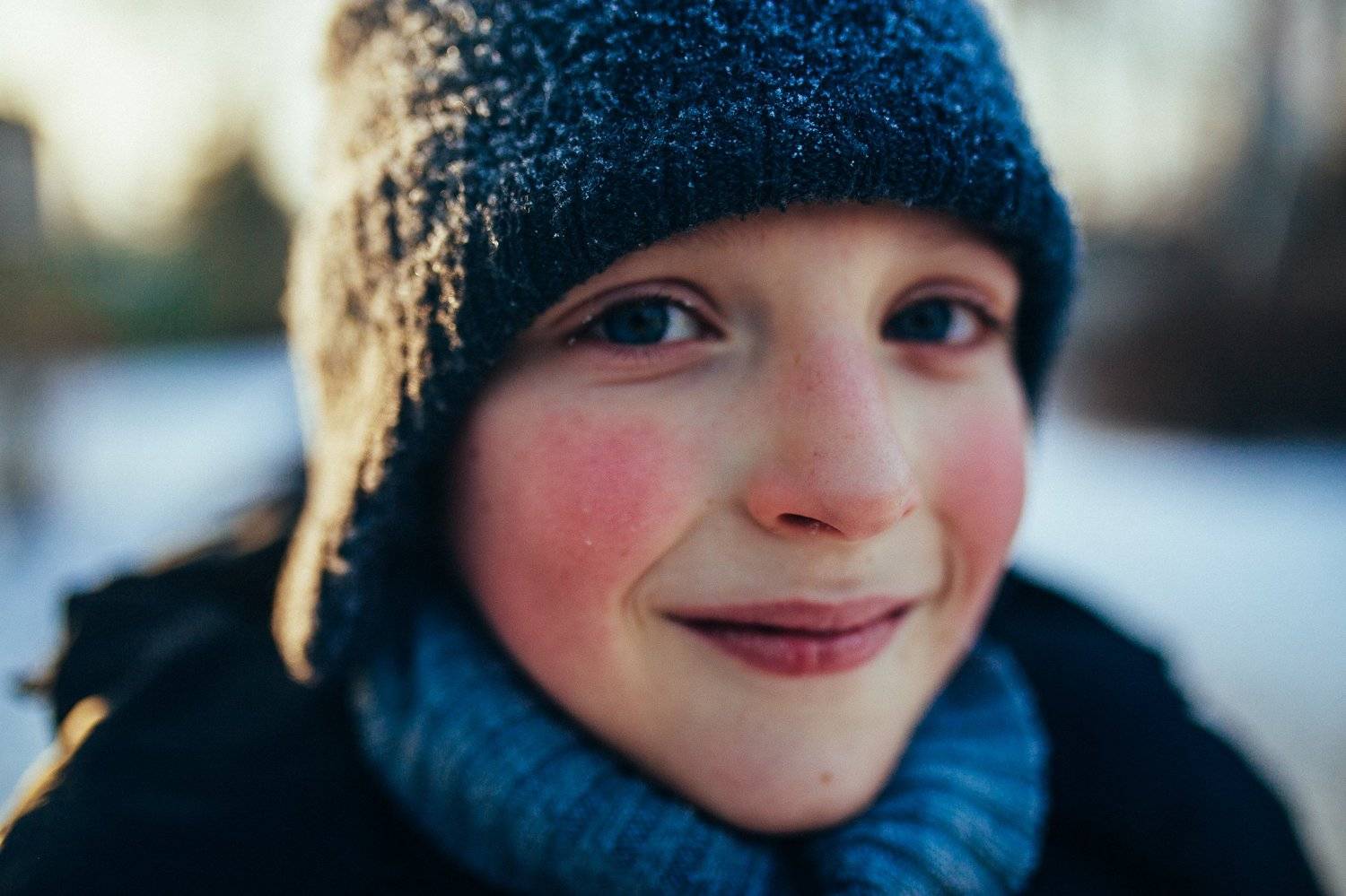 мальчик зима портрет, Ирина Сиротова