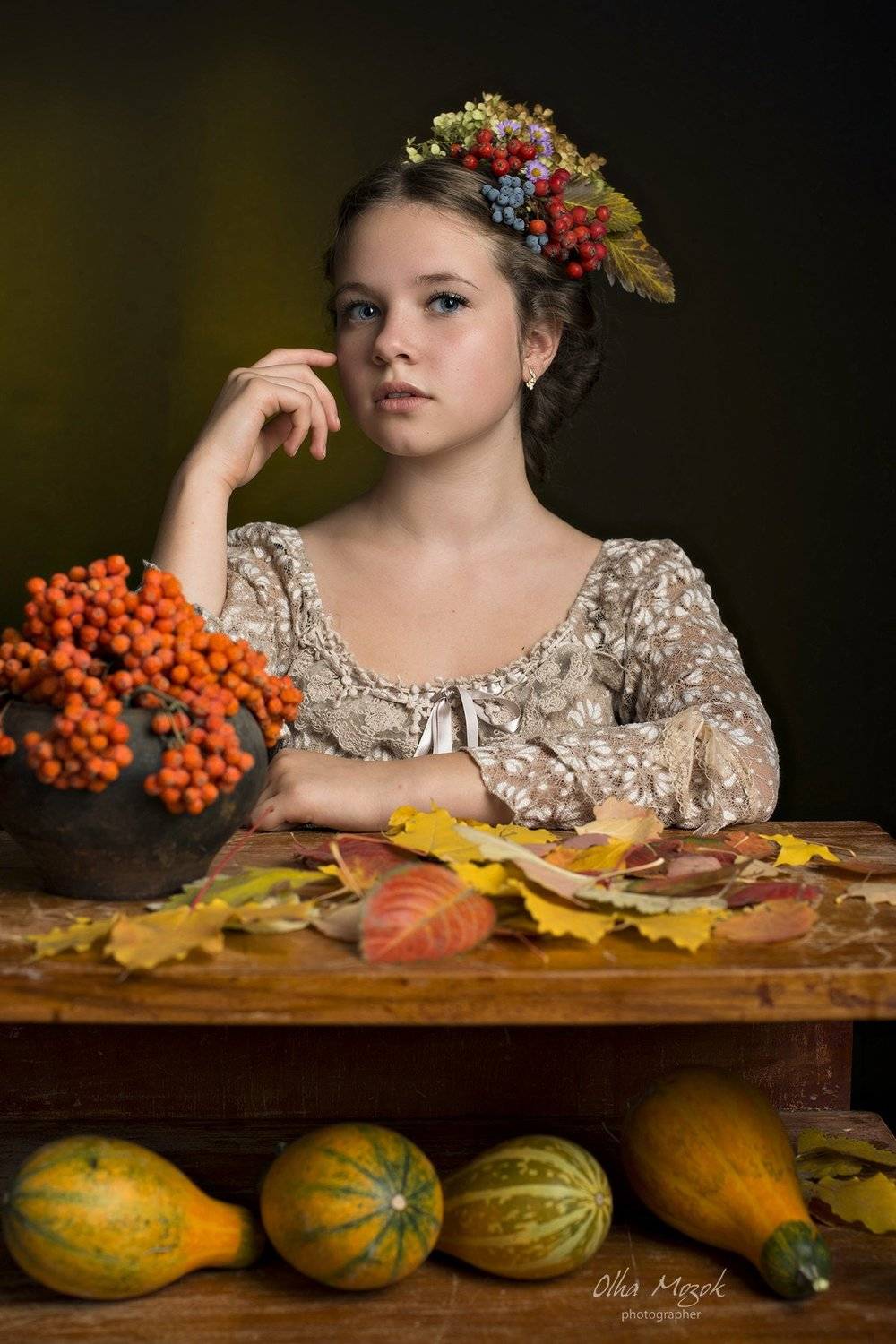рябина, девушка, портрет, Ольга Мозок, фотограф, Полтава, фото, Olga  Mozok
