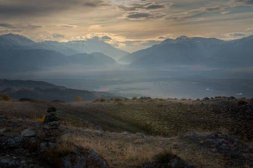 Рассвет в Курайской степи