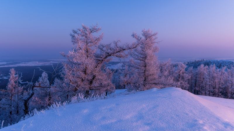 Морозное утро на горе Калкан фото превью