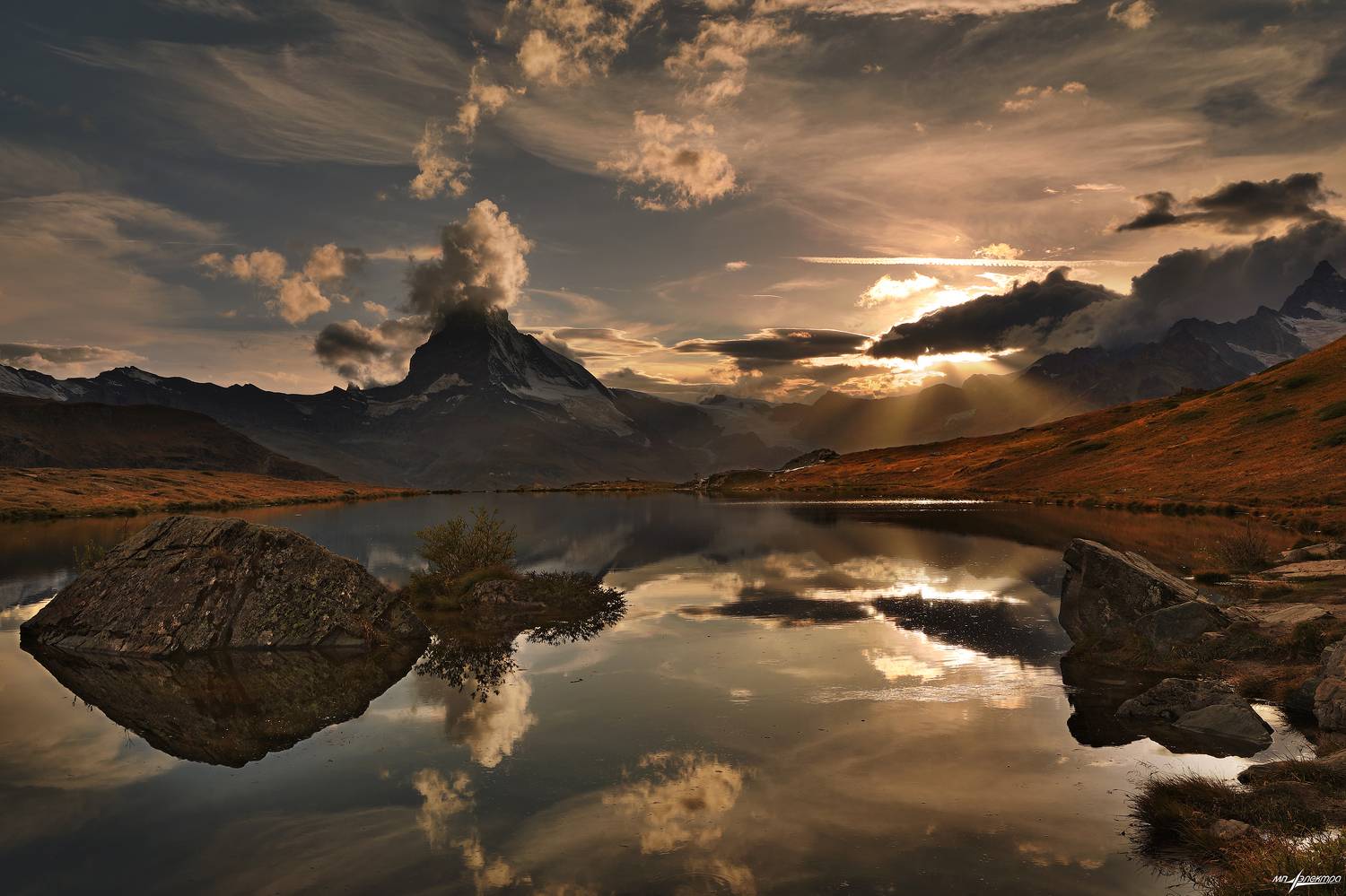 swiss,швейцария,осень,горы,вечер,zermatt, Матвеев Николай