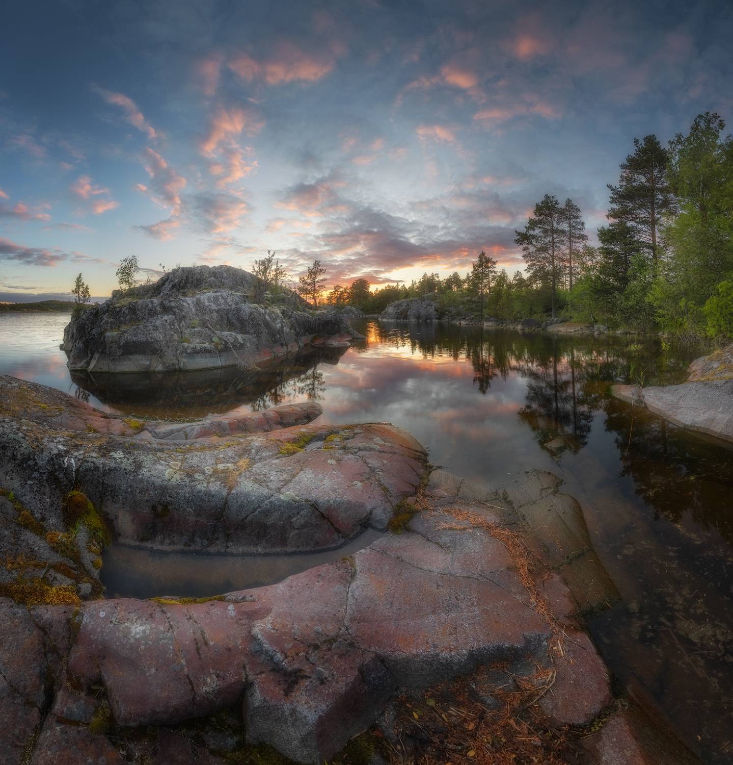 карелия, ладога, шхеры, закат, лето, Марголин Алексей