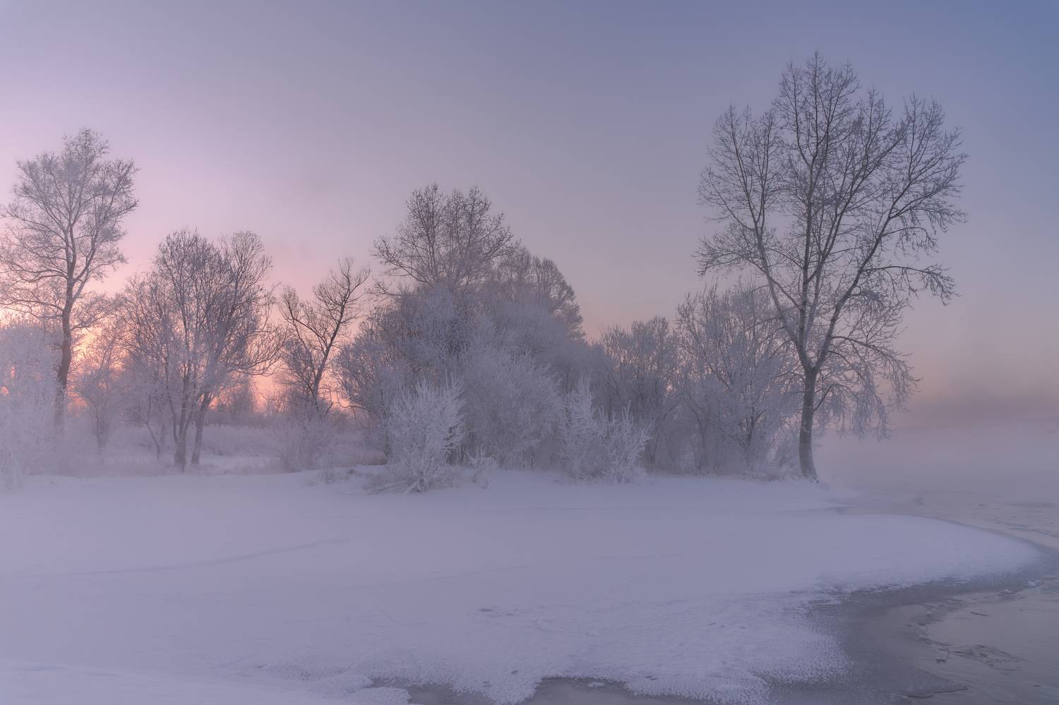 туман, зима, енисей, река, железногорск, додоново, Дубровская Екатерина